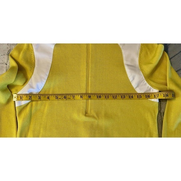 Ralph Lauren LRL Vintage Yellow White Sweater Women’s Size Large Mock Preppy EUC - Picture 4 of 11